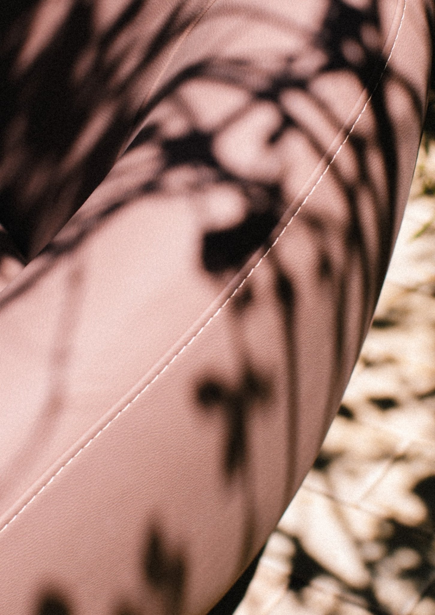 Modern Blush Pink Swivel Cushion Chair with Metal Base - Mahogni Furniture.