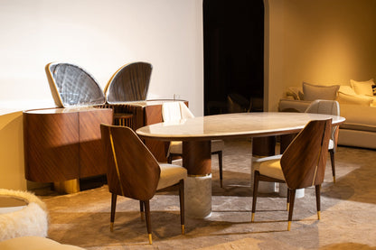 Melt Dinning Room Set - Mahogni