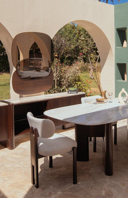 Rounded Dining Room - Mahogni