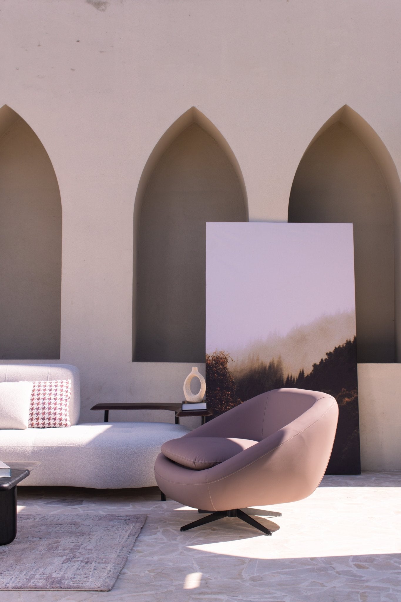 Woven Couch - Mahogni