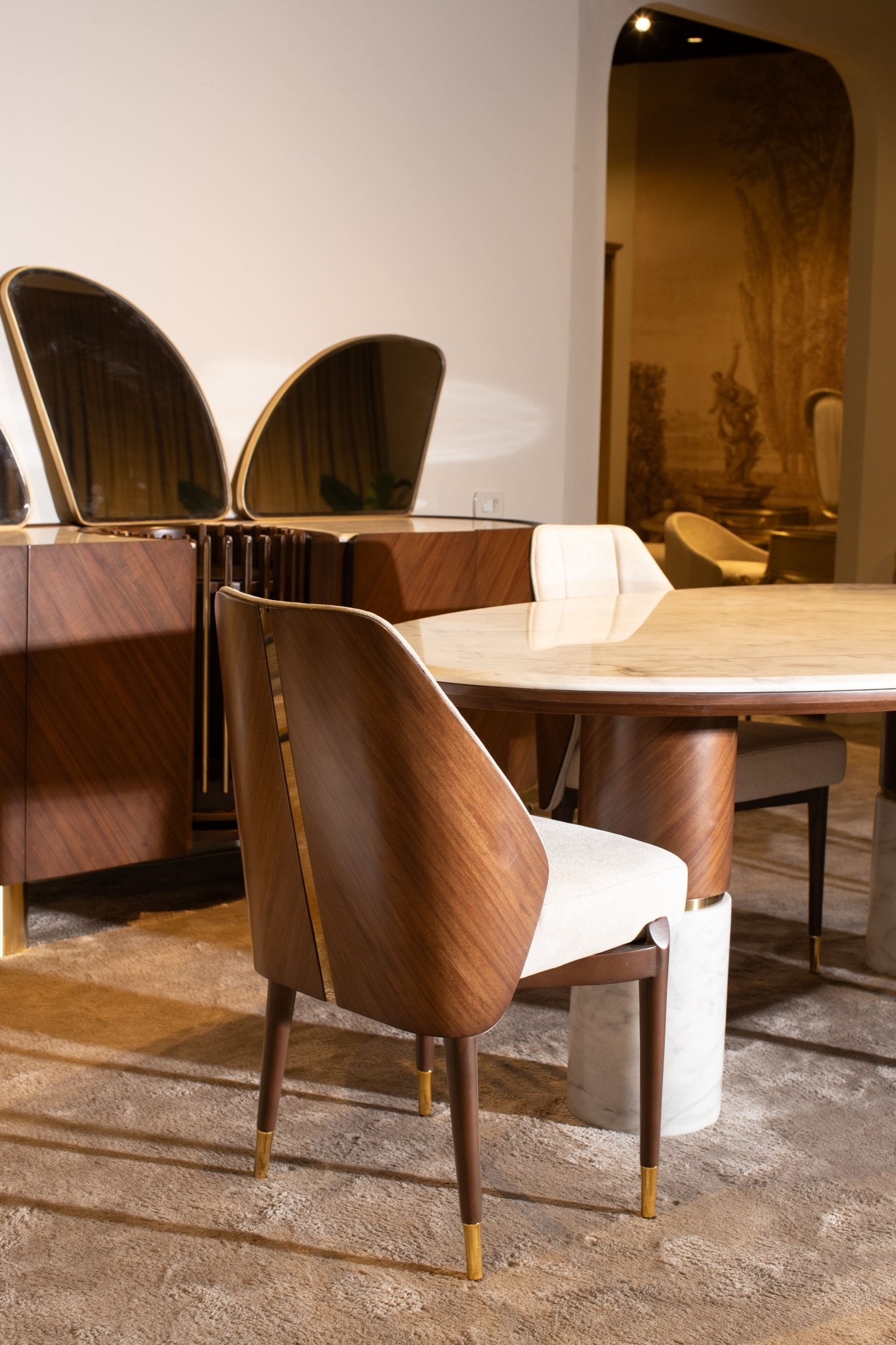 Melt Dinning Room Set - Mahogni