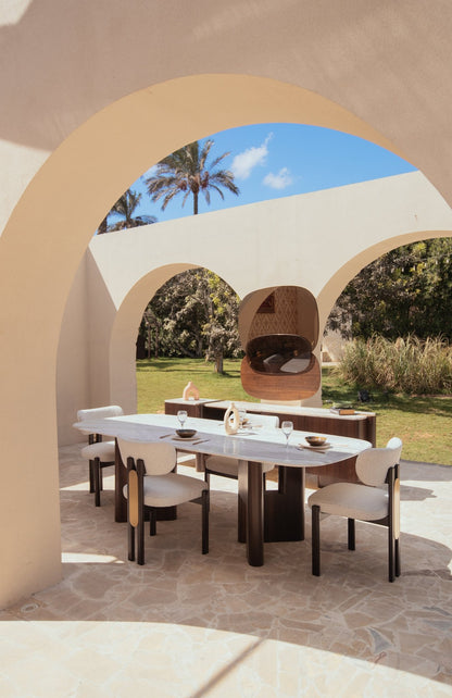 Rounded Dining Room - Mahogni