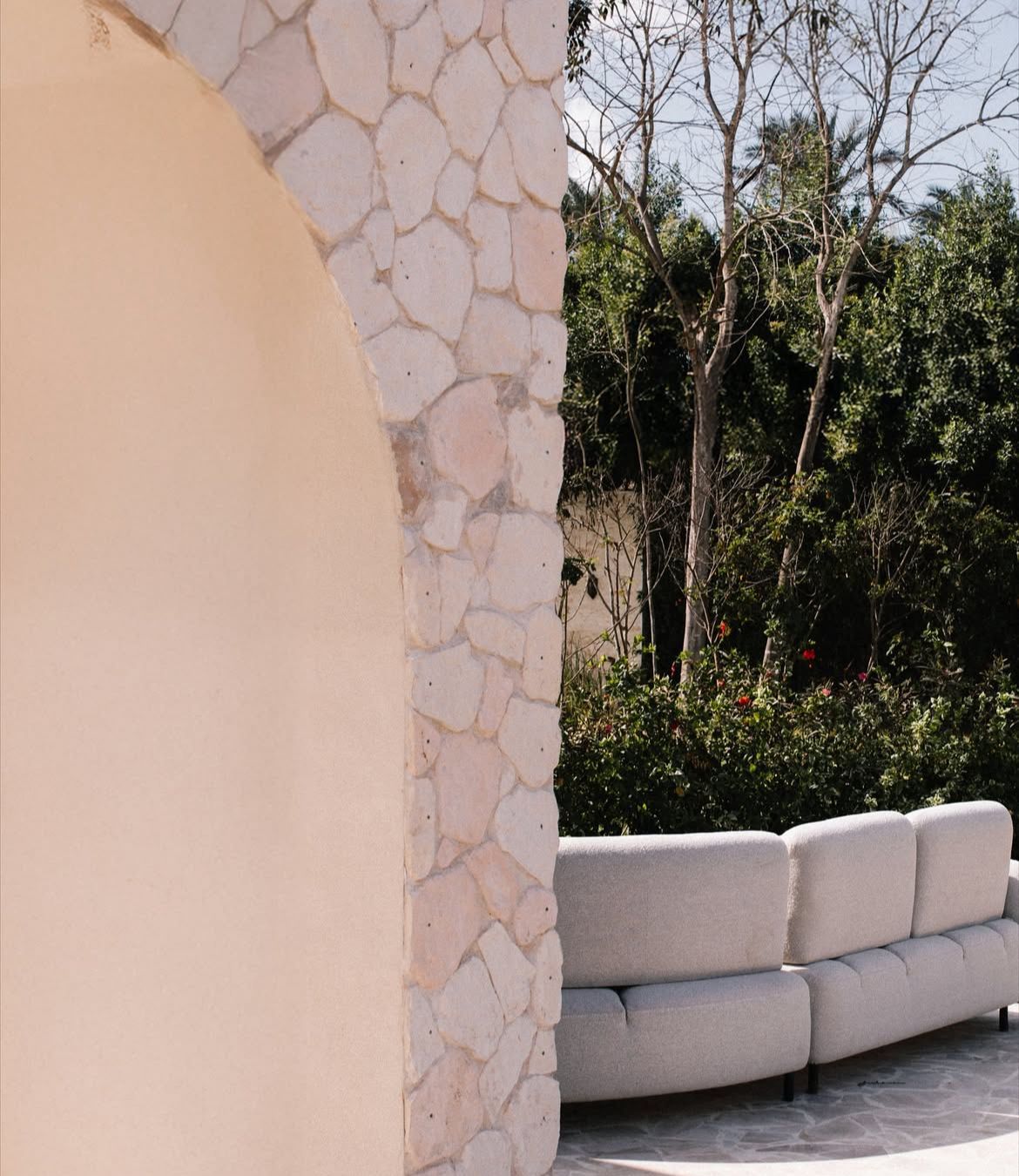 Woven Couch - Mahogni