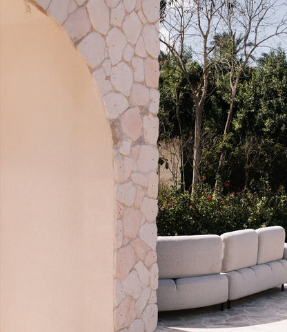 Woven Couch - Mahogni