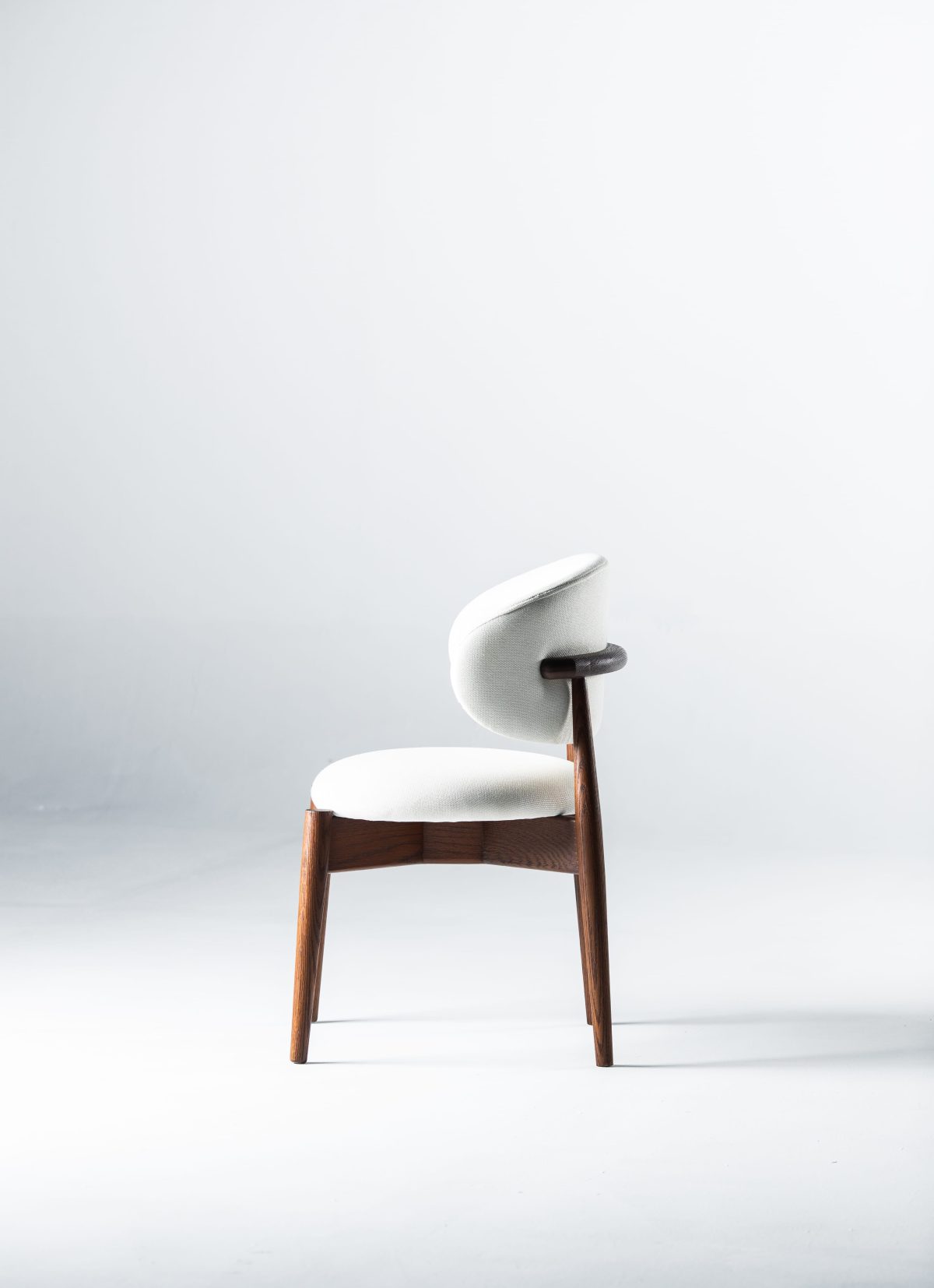Modern Dining Chair with Curved Back - Image 2